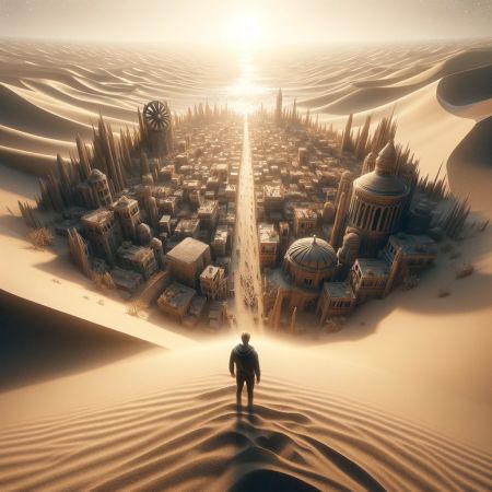 A city in the desert